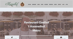 Desktop Screenshot of hommelhof.be