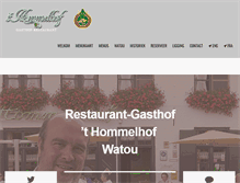 Tablet Screenshot of hommelhof.be